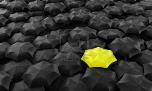11023940-illustration-of-one-yellow-umbrella-among-many-dark